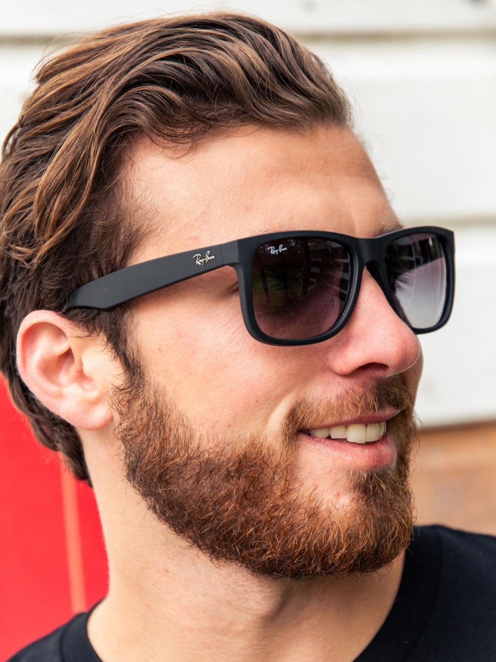 Ray-Ban Justine Men’s Sunglasses (Colour: Rubber Black)